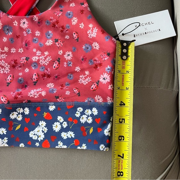 Anthropologie X Kachel• Floral Contrast Sports Bra - Picture 13 of 14